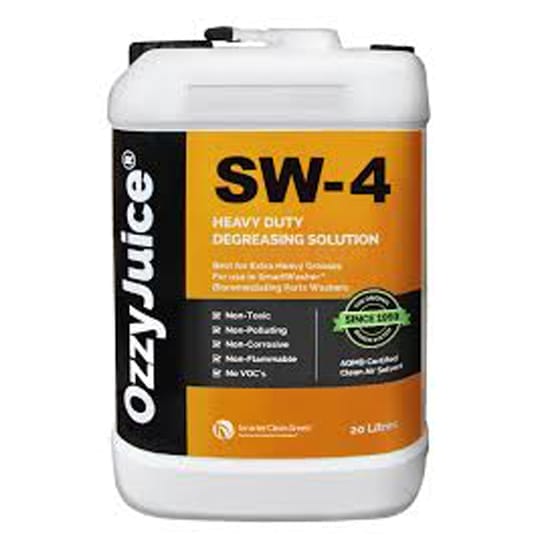 OzzyJuice® DSW-SW4 for SmartWasher solvent free parts washing — Available from Durst Industries Australia