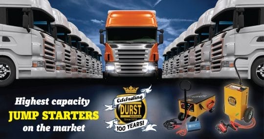 Durst supply highest capacity Jump Starter on the market for truck fleets