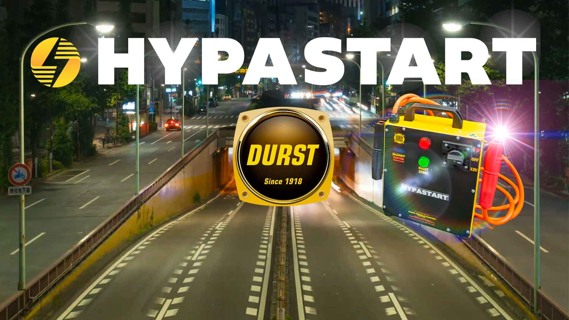The Durst Hypastart® Super Capacitor Jump Starter banner